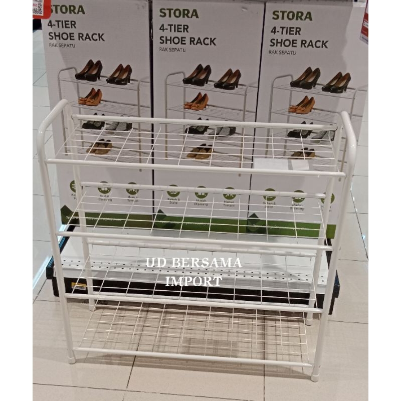 Jual STORA Rak Sepatu 4Tingkat/Rak Besi Sepatu/TempatSepatu&Sandal/Shoe ...