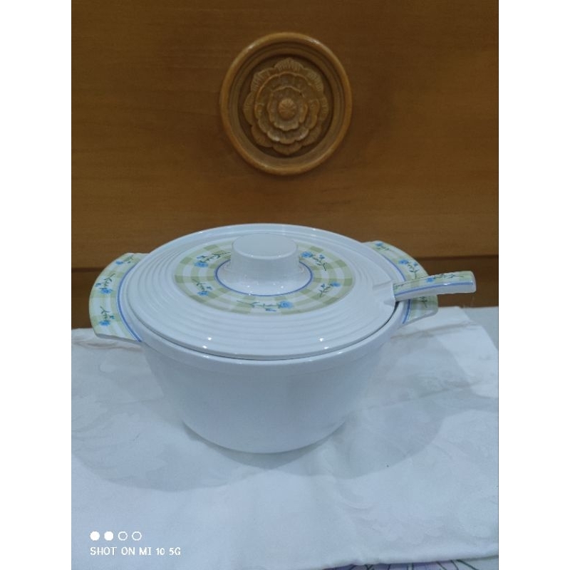Jual 1 Set Tupperware China Blue Soup Serve With Ladle | Shopee Indonesia
