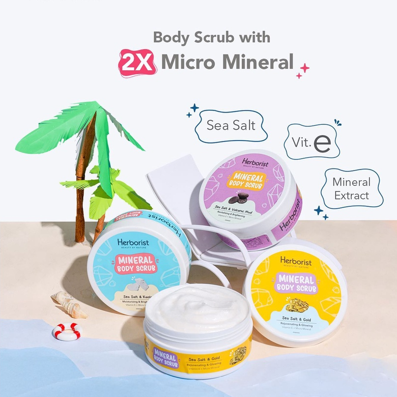 Jual HERBORIST Mineral Body Scrub 200gr Shopee Indonesia