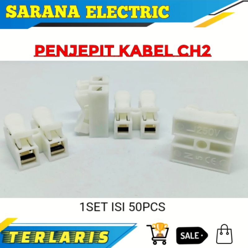 Jual 50pcs PENJEPIT KABEL 2PIN CH2 CABLE CLAMP 2 PIN | Shopee Indonesia