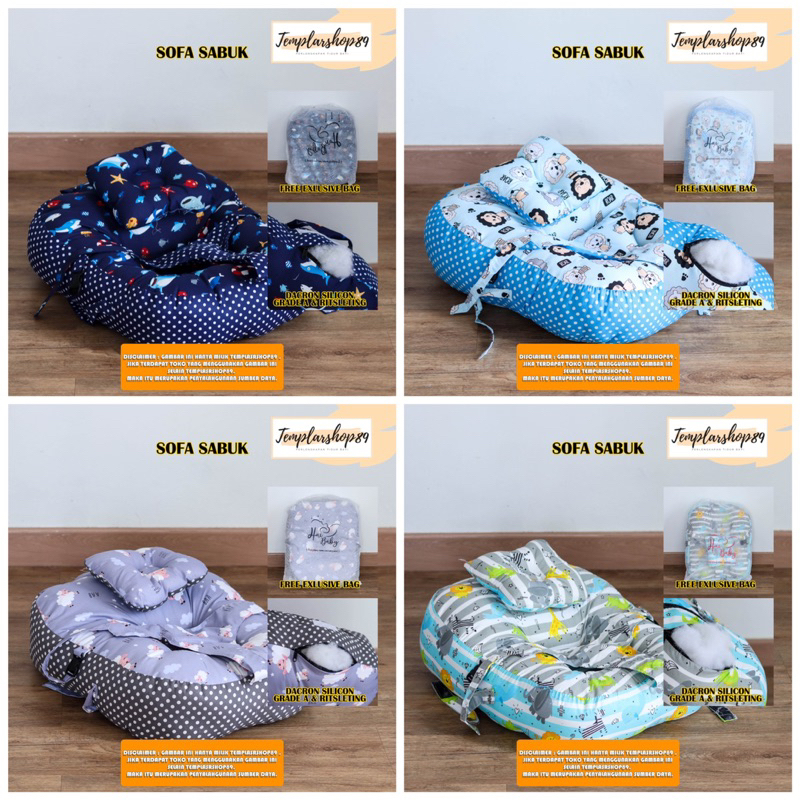 Jual Free Packing Tas Serut Sofa Bayi Jumbo Multifungsi Kasur Bayi Dengan Gesper Sabuk