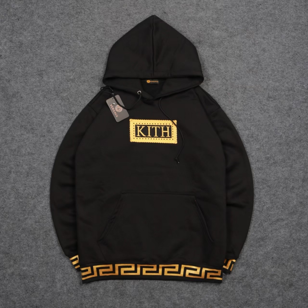 BS HOODIE KITH x VERSACE FULL TAG LABEL JAKET SWEATER 