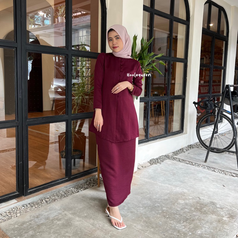 Jual Hoolaqueen - One Set Button Toyobo - Set Kurung Melayu - Baju ...