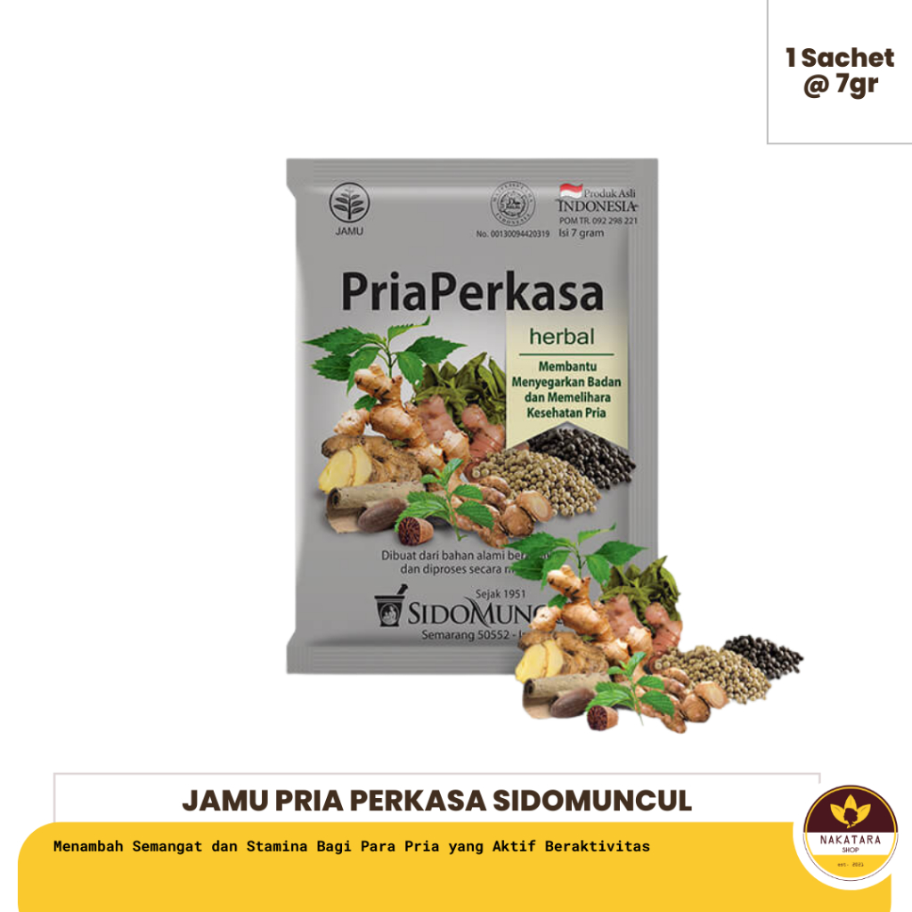 Jual Jamu Pria Perkasa Sido Muncul Isi 10 Sachet Serbuk Shopee Indonesia