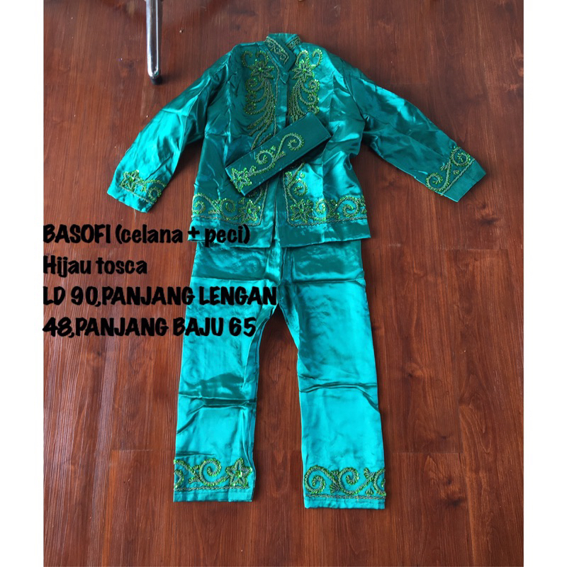 Jual basofi anak hijau tosca | Shopee Indonesia