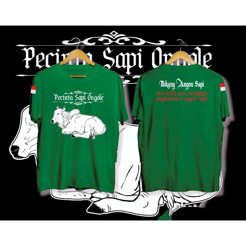 Jual kaos pecinta sapi ongole tukang angon sapi ojo isin senajan ...