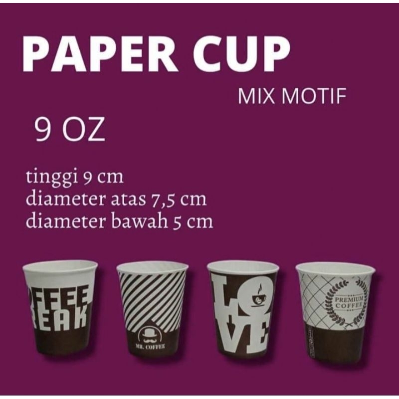 Jual paper cup coffe 9oz | Shopee Indonesia