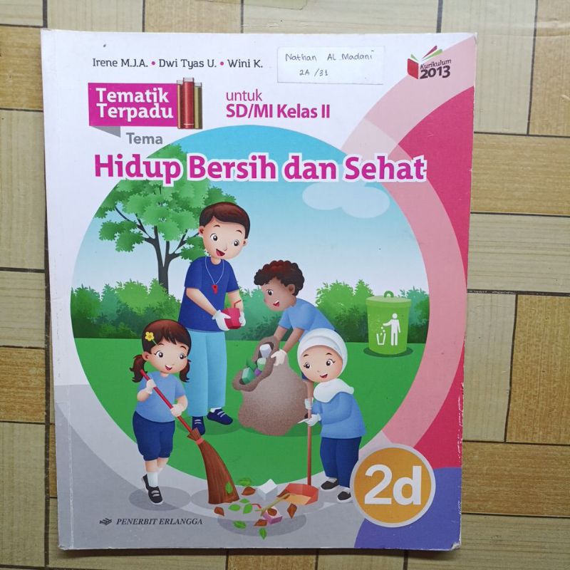 Jual BUKU BEKAS ORIGINAL TEMATIK TERPADU KELAS 2 SD ABCDEFGHI 2A 2B 2C ...