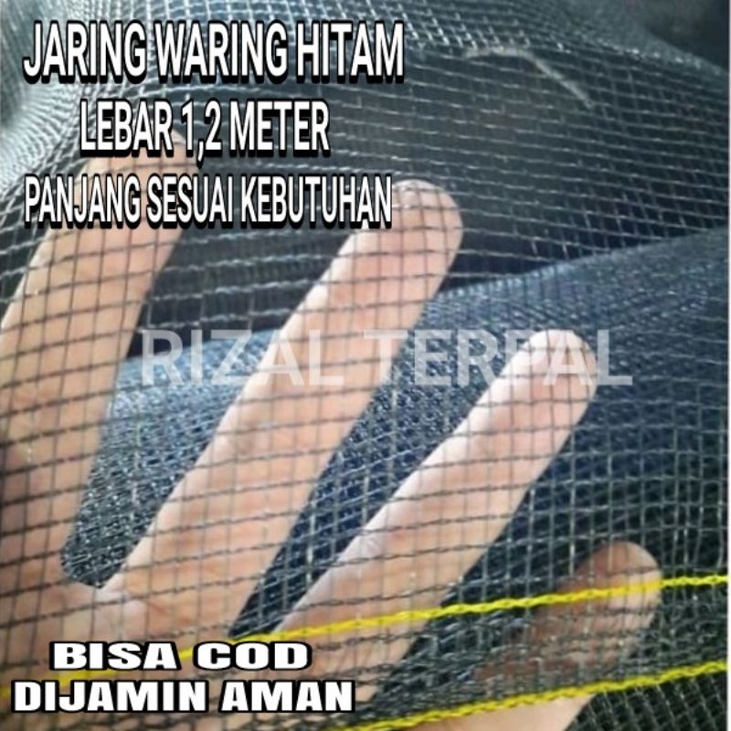 Jual Jaring Waring Hitam Pagar Tanaman Pagar Kebun Taman Ternak Dan Ikan Lebar Shopee