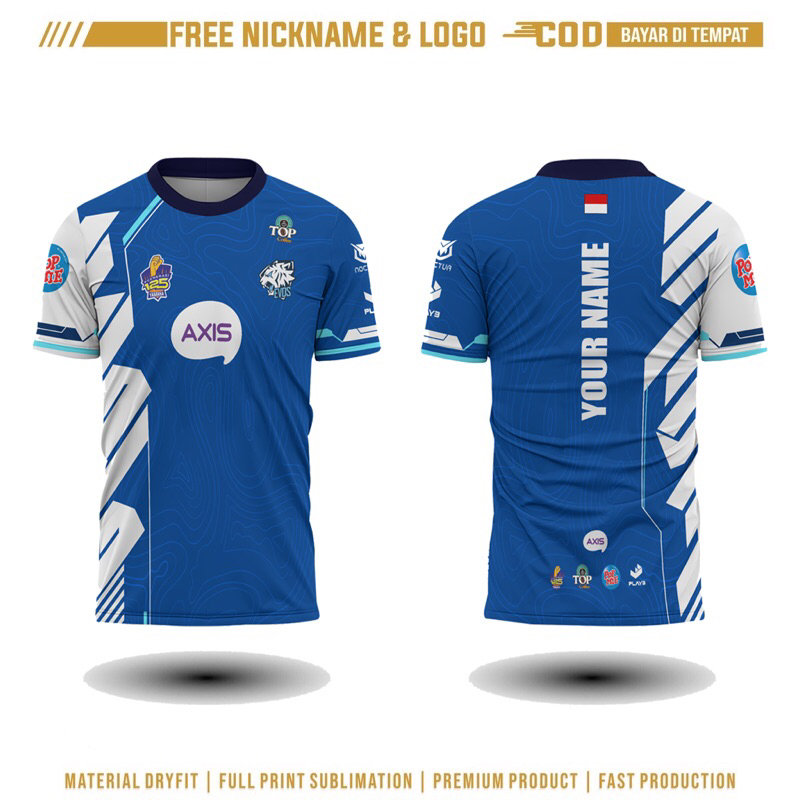 Jual Jersey Evos Terbaru 2023 MPL Season 11 Gratis Pasang Nama & No