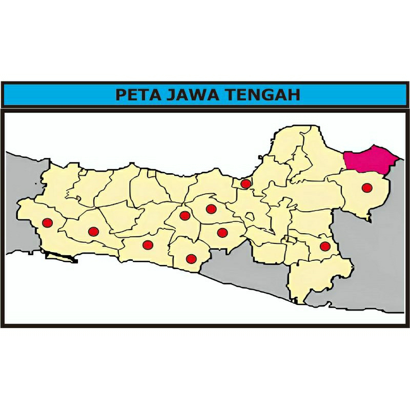 Jual Banner Peta Buta Kompas Jawa Tengah Jateng Pesta Siaga Pramuka