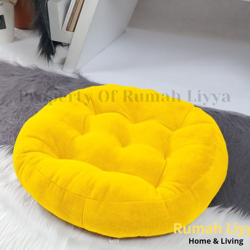 Jual RumahLiyya Cushion Ball Alas Bantal Duduk Bulat Lantai Kursi Sofa ...
