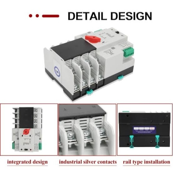 Jual Automatic Transfer Switch ATS 3 Phase 100A 4P 380V Solar Cell ...