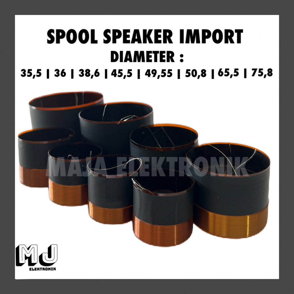Jual Spool Spul Spull Sepul Speaker Import Ukuran Diameter 35,5 36 38,6 ...