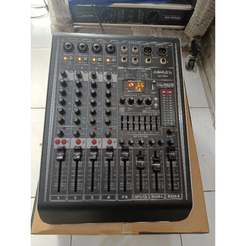 Jual Power Mixer Ashley M4160+ Series Original cocok buat corong toa Shopee Indonesia