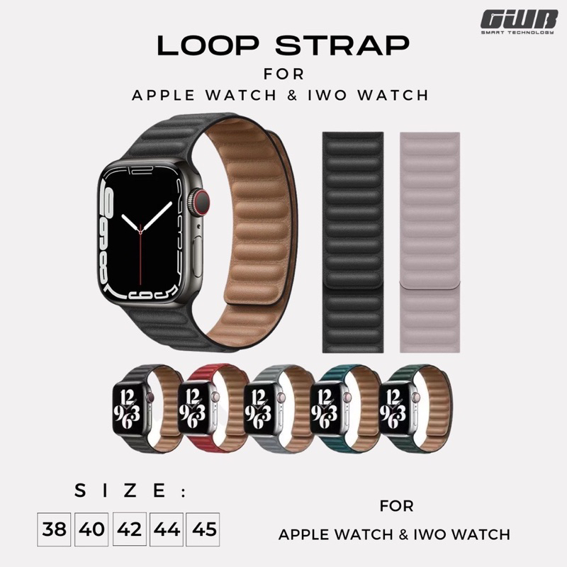 Jual Strap Apple Watch Leather Link Loop Sport Band Tali Jam