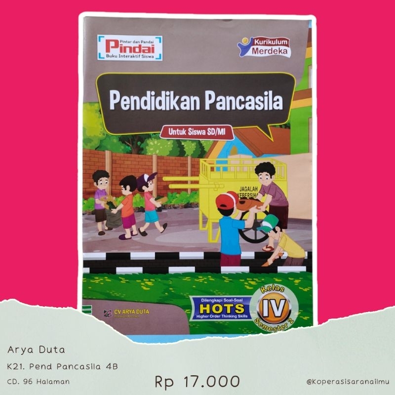 Jual Modul Pendidikan Pancasila Kelas 4 Semester 2 Kurikulum Merdeka SD ...