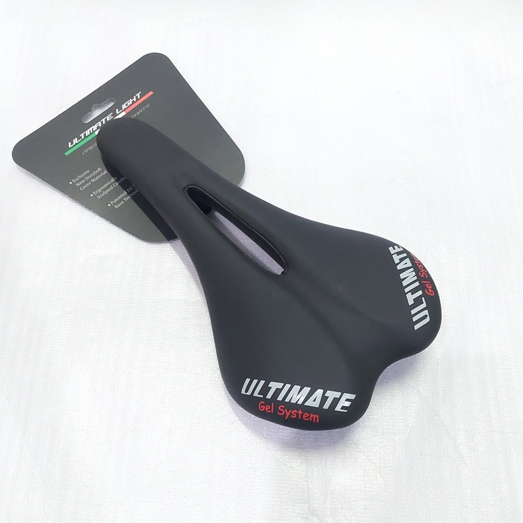 Jual Saddle Sadel Sepeda Ultimate Pro Gel Rail Titanium Original Shopee Indonesia