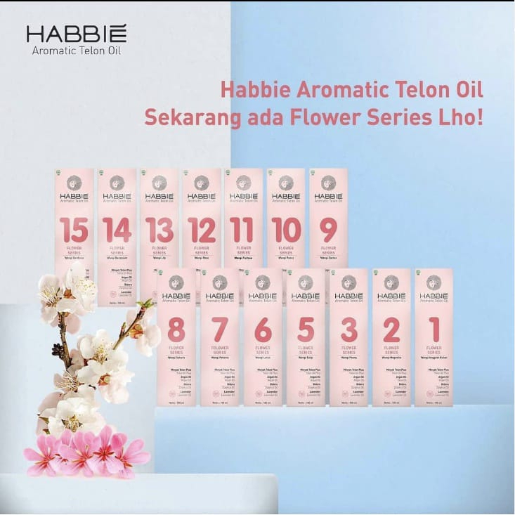 Jual Habbie Minyak Telon Aromatic Telon Oil Flower dan Tea Series 100ml ...