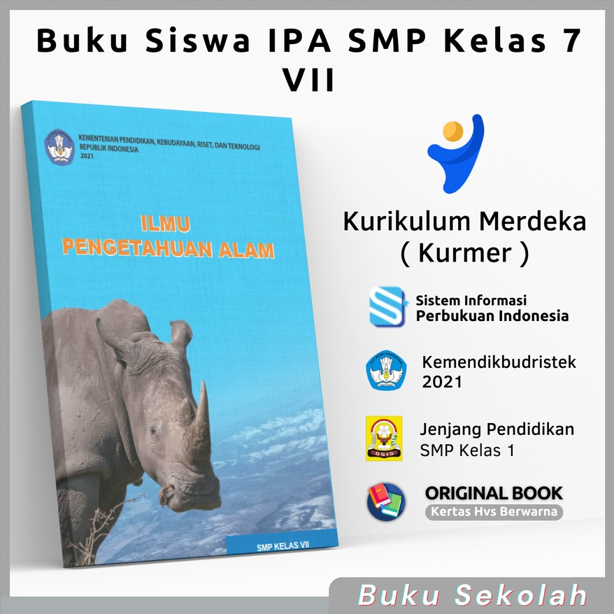 Jual Buku Paket IPA Kelas 7 SMP MTs Kurikulum Merdeka Belajar Kurmer ...