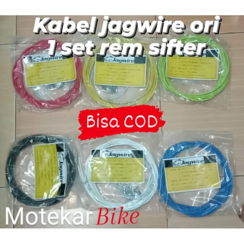 Jagwire PCK503 Kabel- Und Mantelset - Weiß, Reduziert Reibung, Für Fahrrad-Schaltung & Bremsen