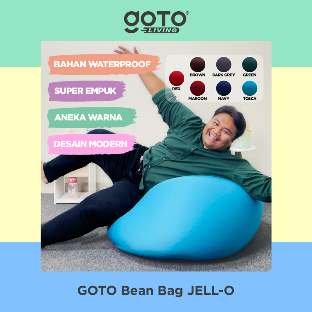 Jual Goto JellO Bean Bag Sofa Kursi Duduk Lesehan Beanbag Pumpkin