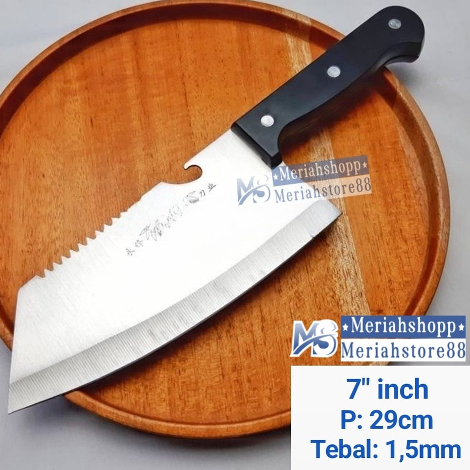 Jual Golok Pisau Dapur (7 inch) + pembuka botol pemotong + Pelunak ...