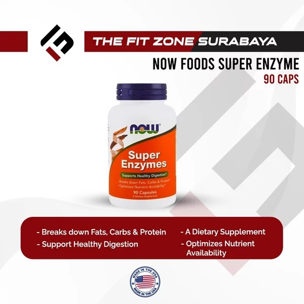 Complément Alimentaire Now Foods Super Enzymes - 90 Comprimés, Aide à La Digestion, Neuf Sous Blister