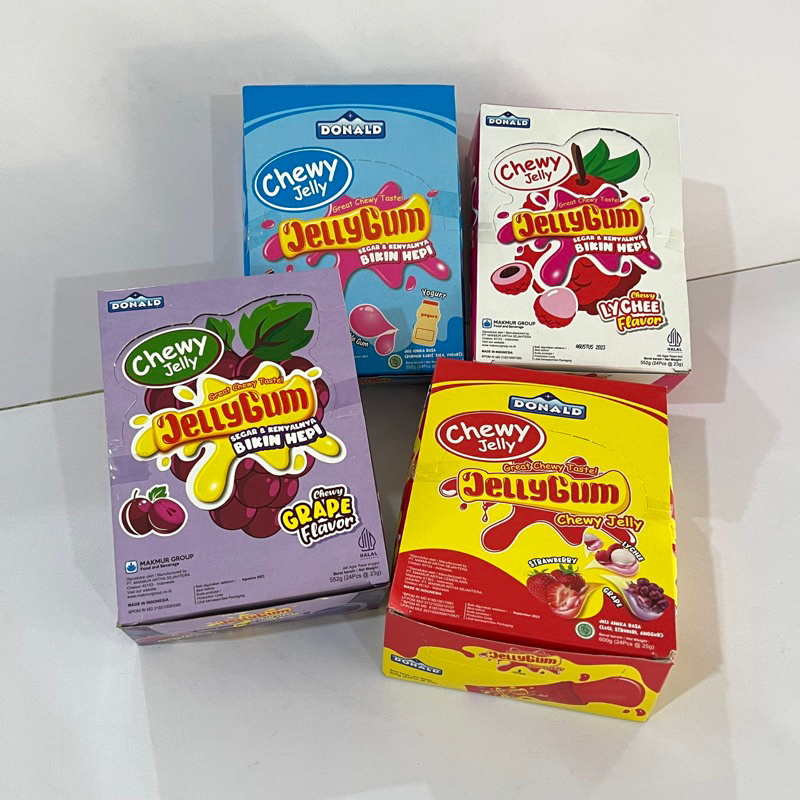 Jual Donald Jelly Gum Chewy Jelly isi 24 Shopee Indonesia