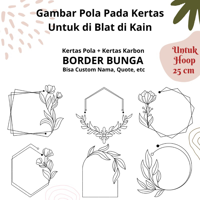 Jual Pola Gambar Border Bunga [Part 2] | Shopee Indonesia