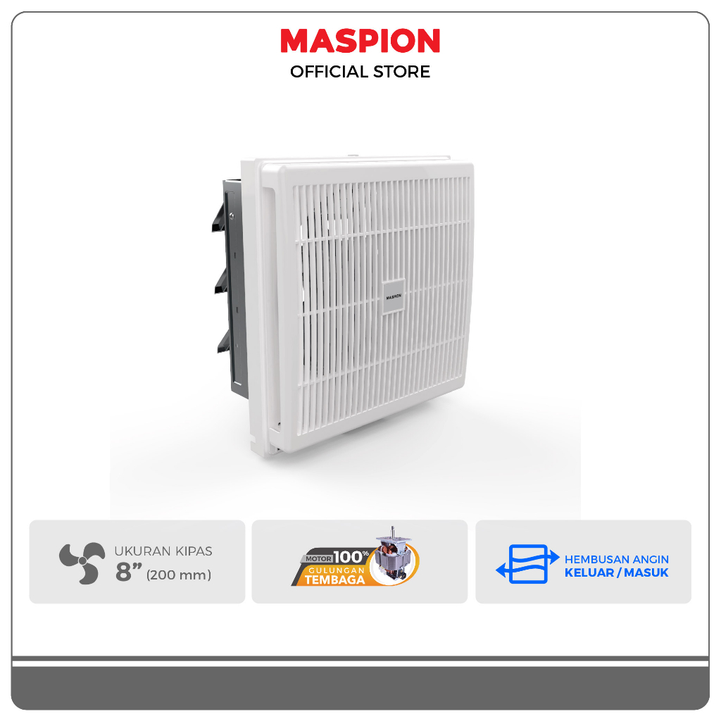 Jual Maspion Ventilating Exhaust Fan Kipas Ventilasi 8 Inch MV-200 NEX ...