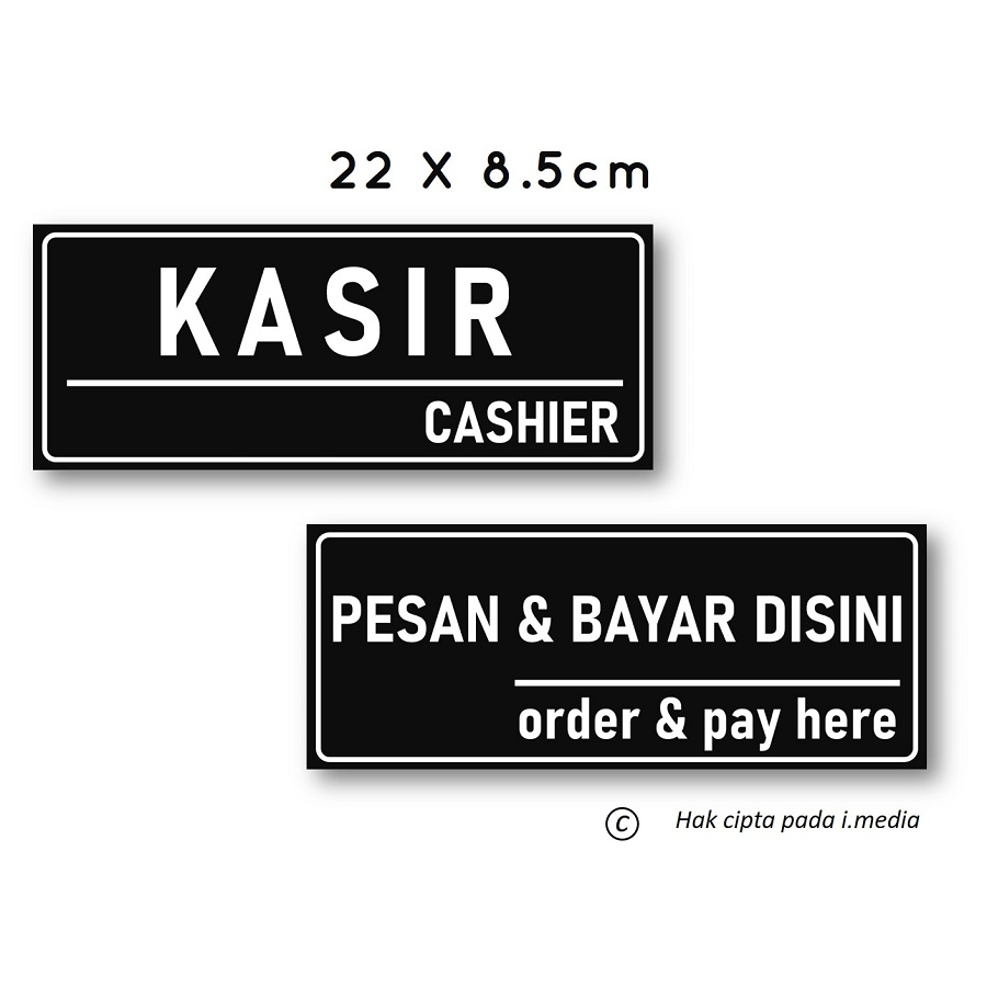 Jual Stiker Kasir Stiker Pembayaran Stiker Pesan Dan Bayar Disini