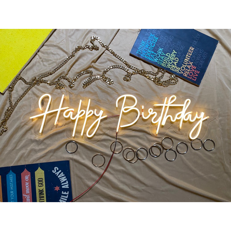 Jual READY STOCK ! | NEON SIGN | NEON SIGN HAPPY BIRTHDAY | LAMPU NAMA ...