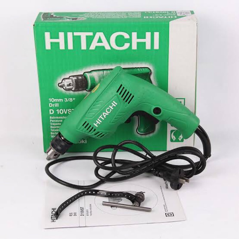 Jual HITACHI Bor tangan listrik 10mm D10VST variabel speed | Shopee ...