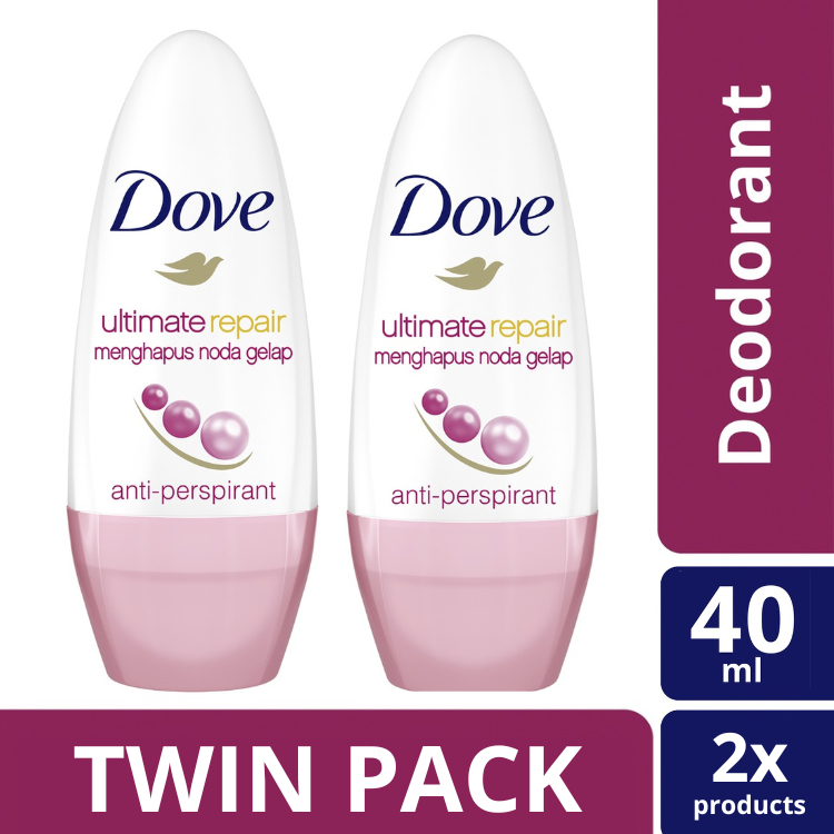 Jual Dove Roll On Deodorant Ultimate Repair 40ml Twinpack Shopee