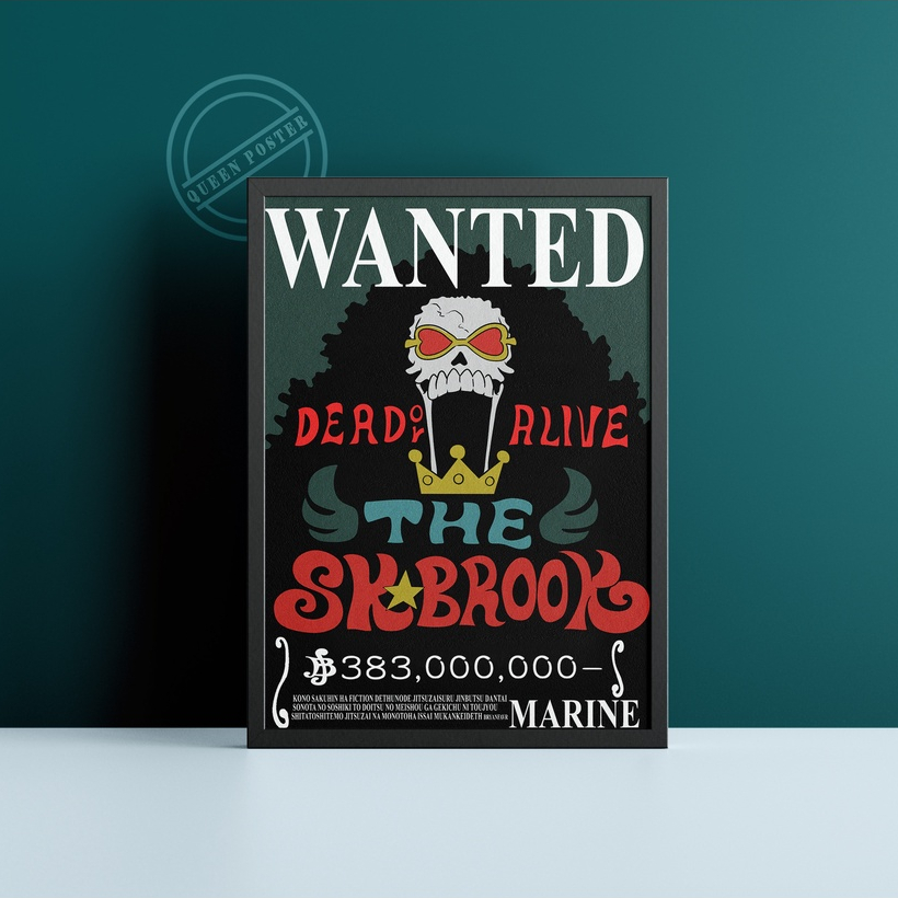 Jual Poster Bounty Brook | Poster Bounty One Piece | Poster Dinding ...