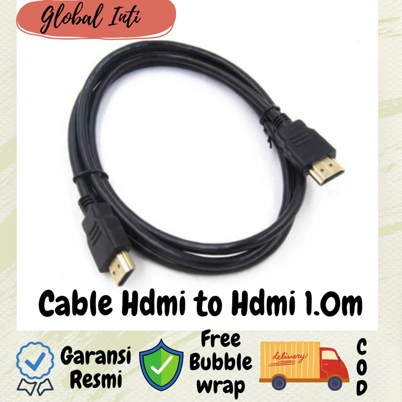 Jual Kabel HDMI to Hdmi 1.0 meter | Shopee Indonesia