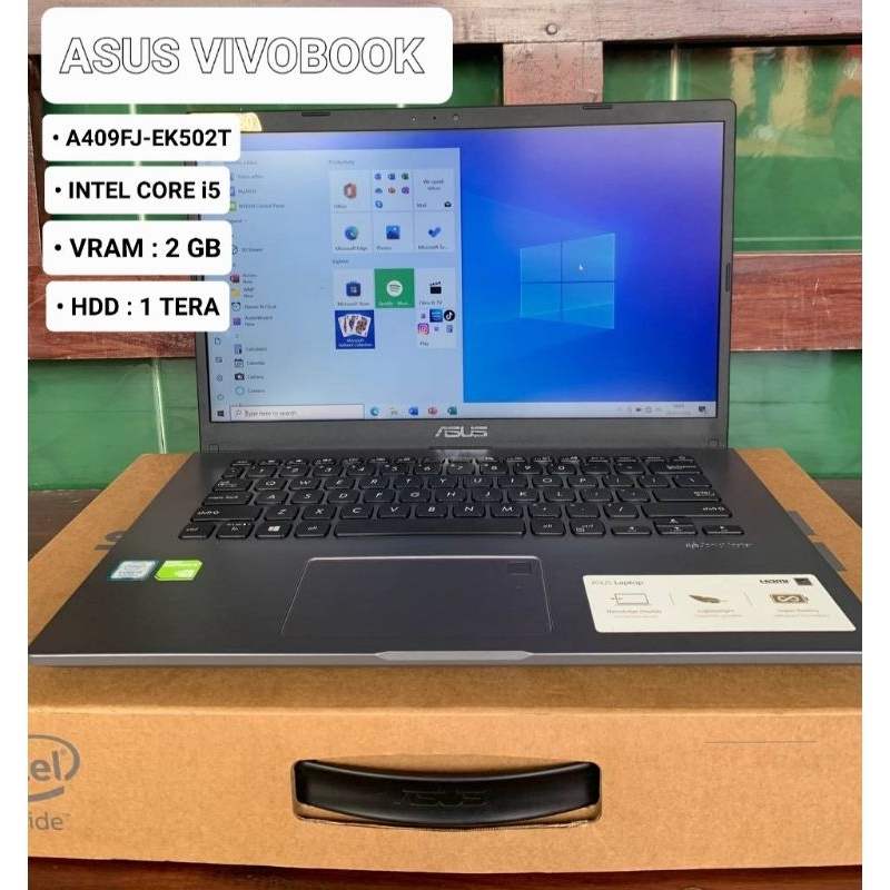 Jual LAPTOP ASUS VIVOBOOK 14inch || FULLSET ORIGINAL + SIAP PAKAI