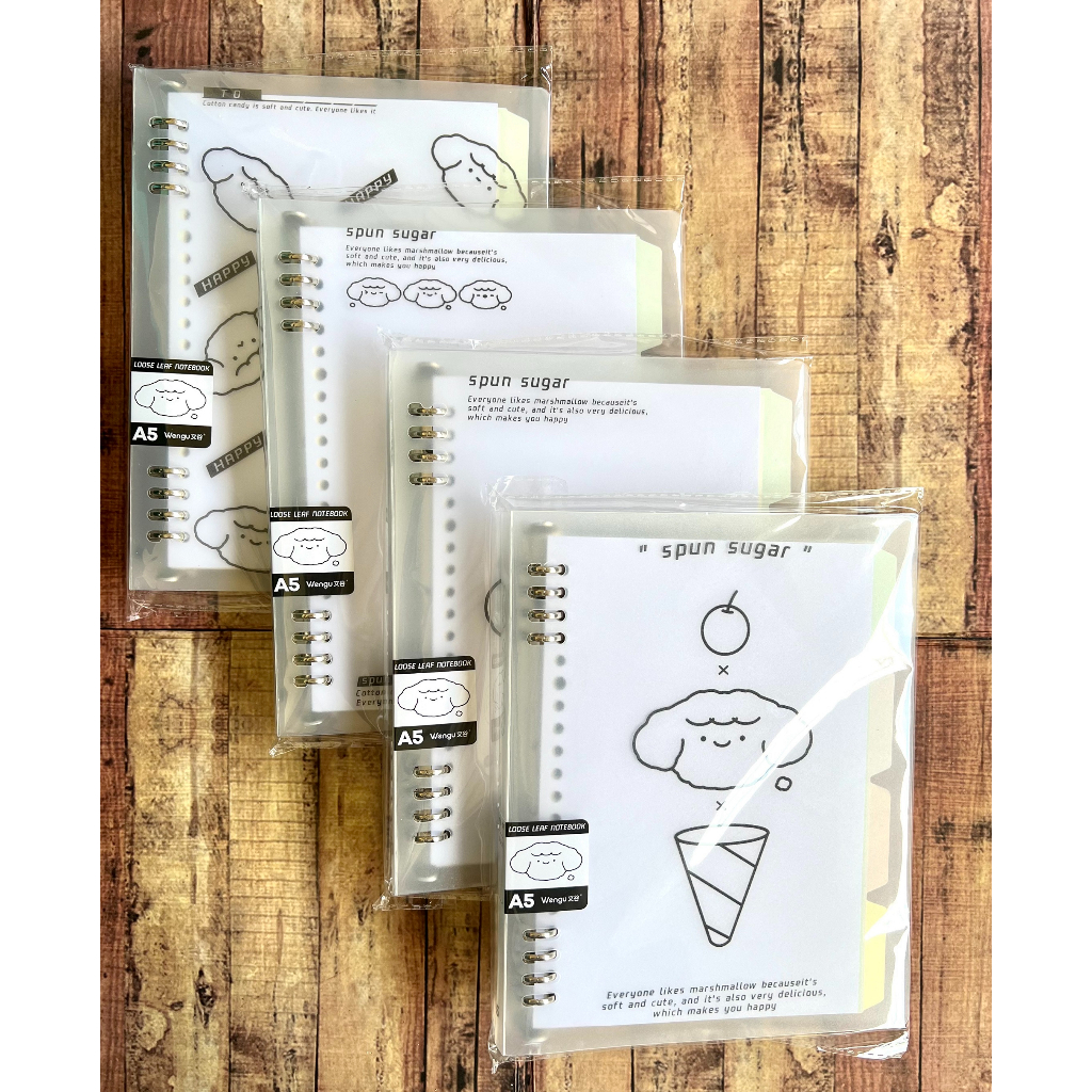 Jual Map Binder Wengu Spun Sugar B1032 A5 B5 Tansparant Ring Besi ...