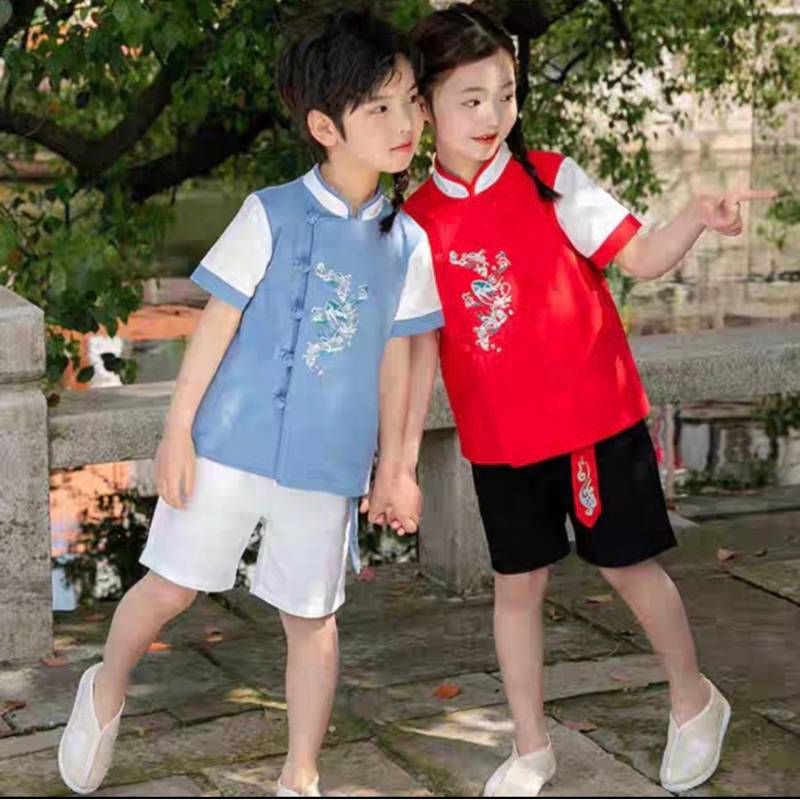 Jual [ jojokids ] baju cheongsam anak laki laki / cheongsam fortune set