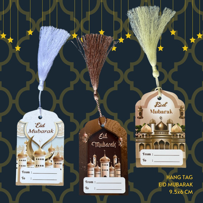 Jual Hangtag Eid Mubarak Kartu From To Ucapan Idul Fitri | Shopee Indonesia