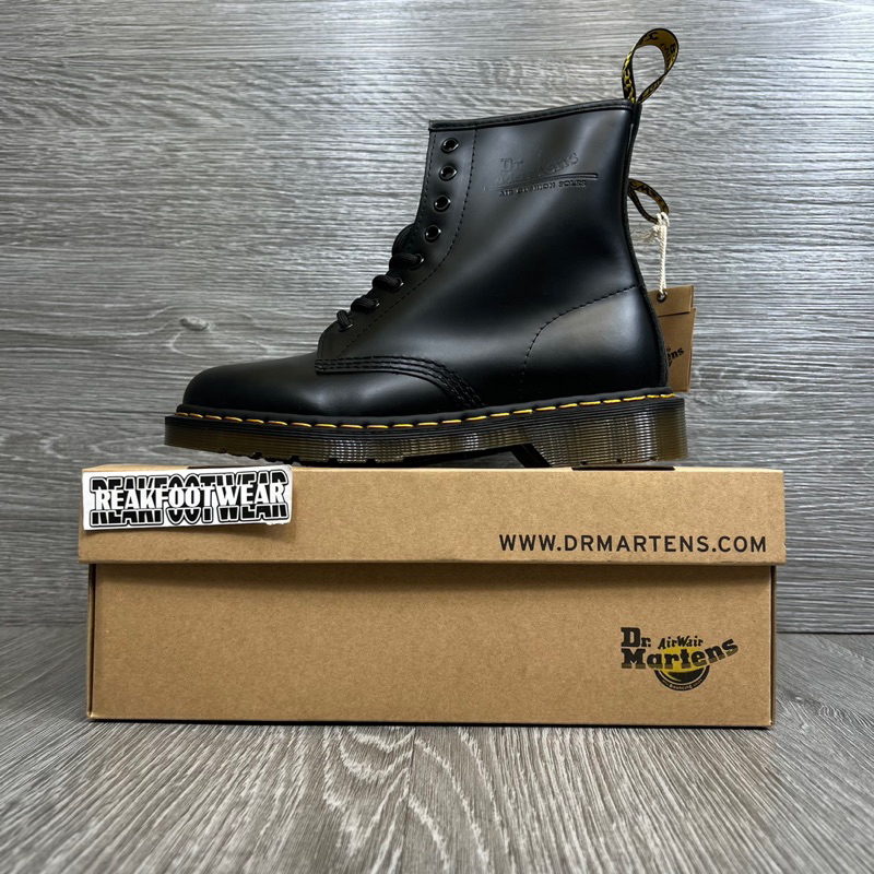 Jual Docmart Boots Dr Martens 1460 High Smooth Boot Black Leather Lace ...