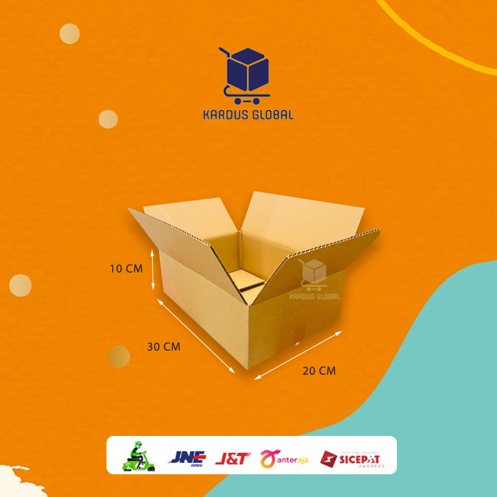 Jual Kardus Box Polos Baru Ukuran 30x20x10 Cm Shopee Indonesia 3461