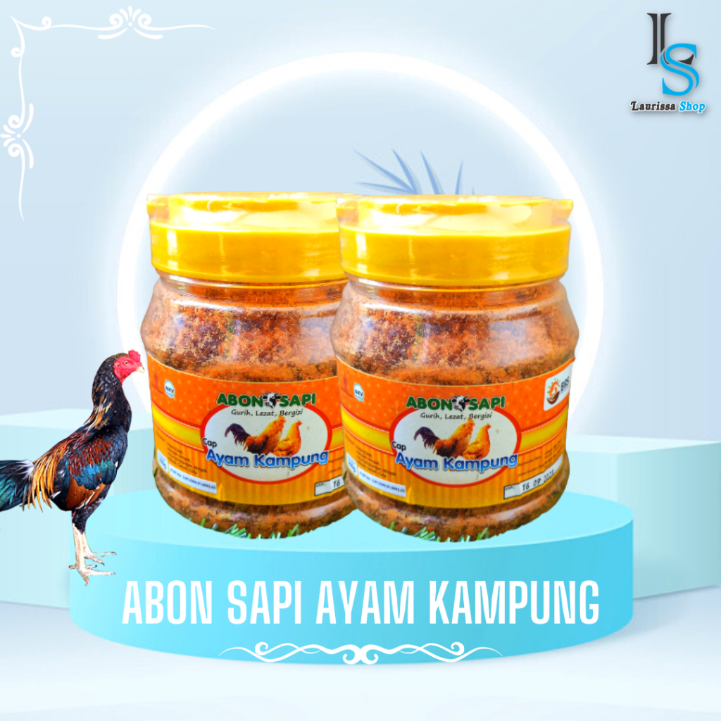 Jual Abon Sapi Cap Ayam Kampung Kemasan Toples Isi Gr Abon Sapi Enak Abon Sapi Terenak