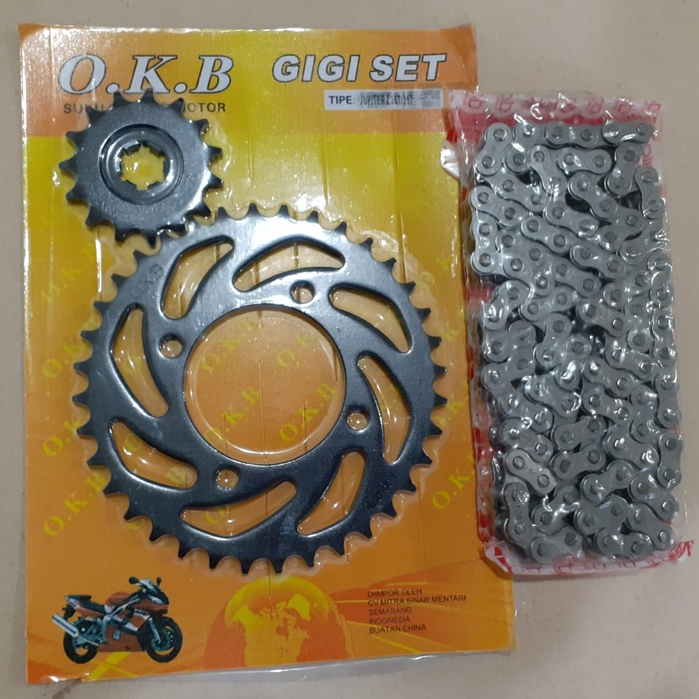 Jual Gear Gir Set Rantai Jupiter Z Lama Burhan Vega R Old New Crypton ...