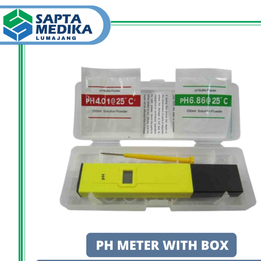 Jual pH Meter Air Auto Kalibrasi + Buffer (With Box) Shopee Indonesia
