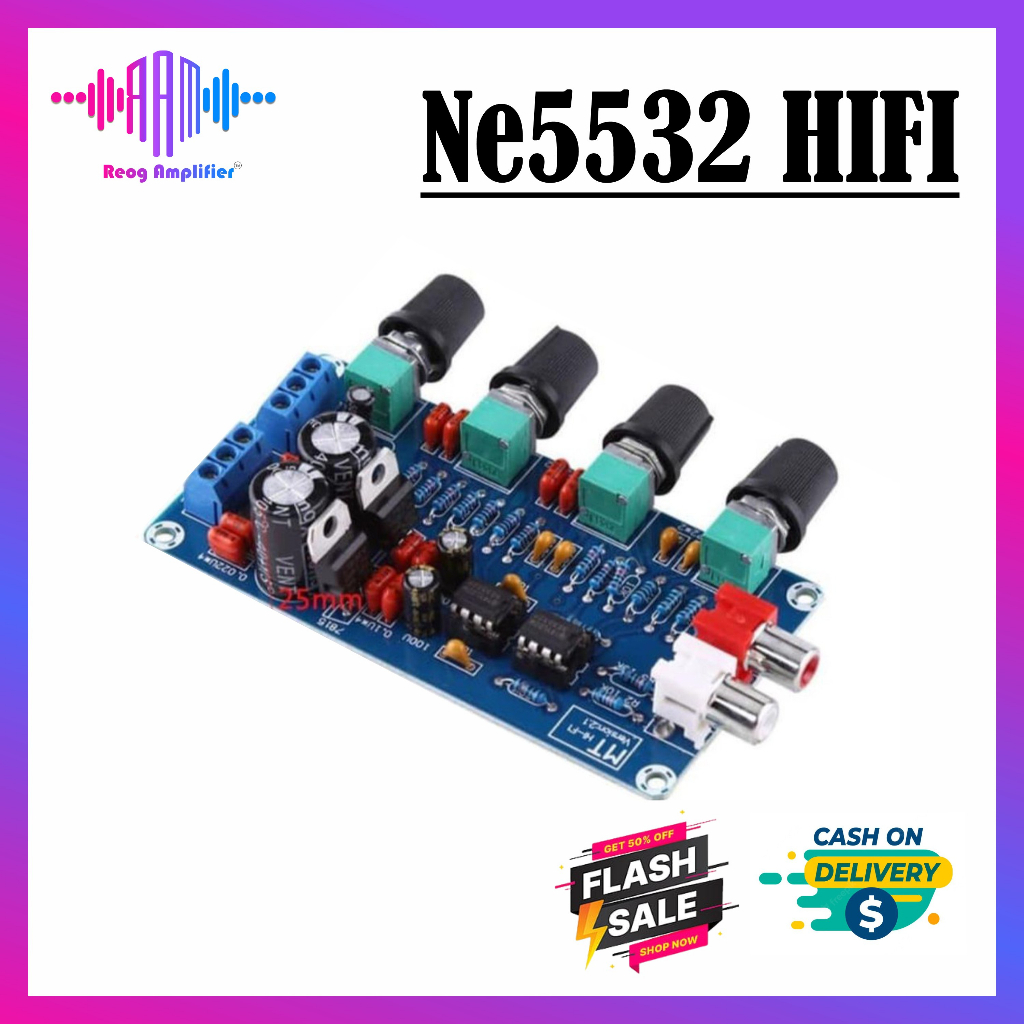 Jual NE5532 HIFI PRE AMPLIFIER XR-126 PREAMPLIFIER VOLUME ACTIVE TUNE