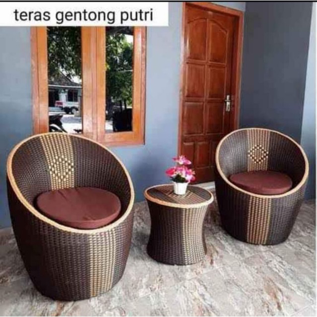 Jual Ready Stock Kursi Bangku Sofa Teras Gentong Putri Kursi Teras