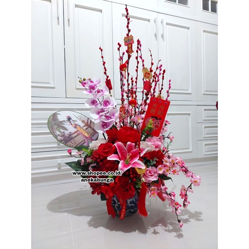 Jual Pohon Imlek Pussy Willow Tahun Baru Cina Chinese New Year Tree Mei Hua China Ang Pao Bunga 4320