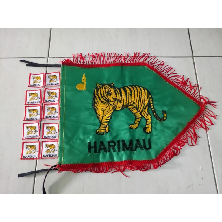 Jual Bendera & Tanda Regu Bordir per set (1 bendera + 10 tanda regu ...